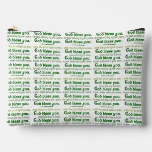 God Bless You Irish Blessing Accessory Pouch