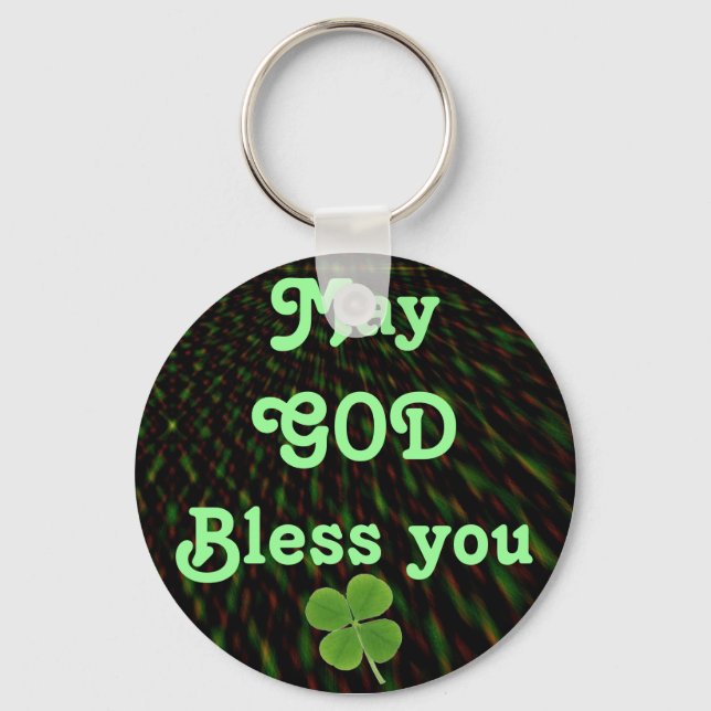 GOD Bless you keychain (Front)