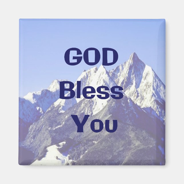 GOD Bless You magnet (Front)