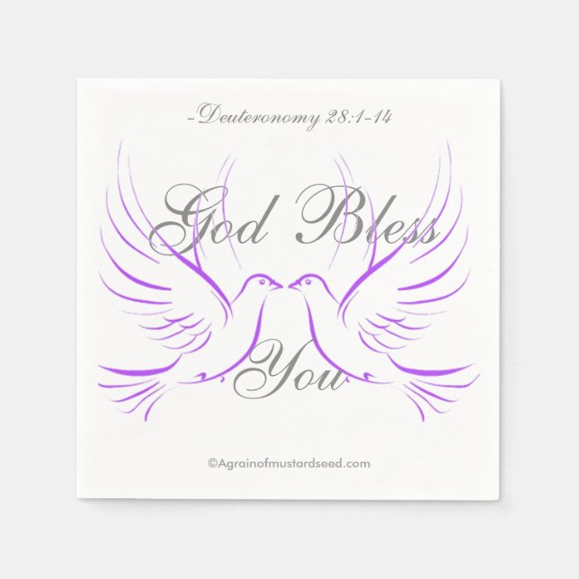 God Bless You Napkins (Front)