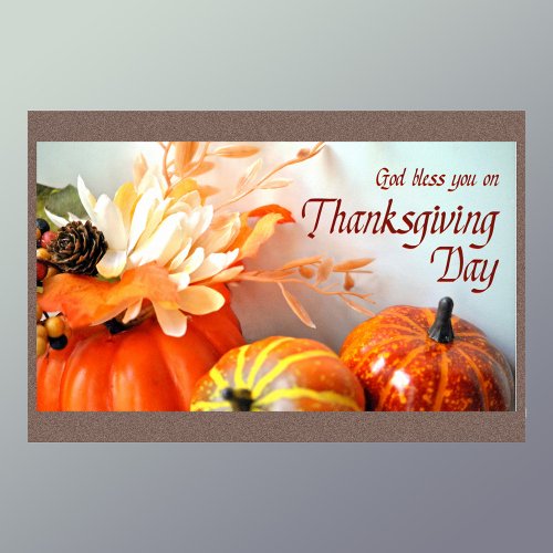 God Bless You On Thanksgiving Day  Poster