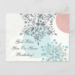 God Bless You on Your Birthday, Numbers 6:24 Bible Postcard