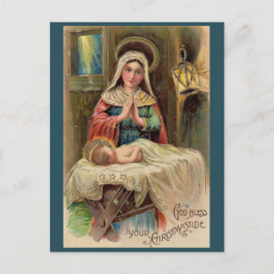 God Bless Your Christmastide Postcard