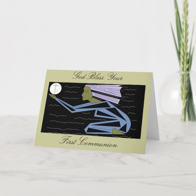 GOD BLESS YOUR FIRST COMMUNION CARD (Front)