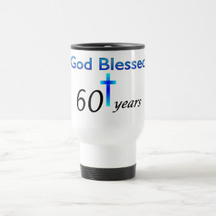 God Blessed 60 years birthday gift Travel Mug