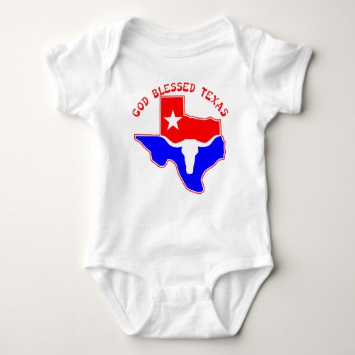 God Blessed Texas WhiteTigerLLCcom   Baby Bodysuit