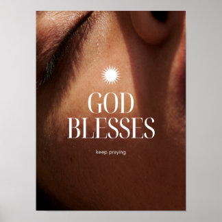 God Blesses Poster Without Frame