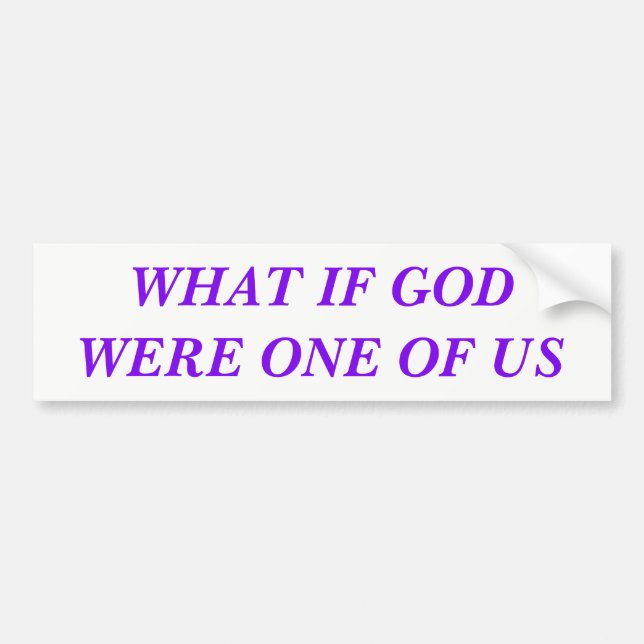 GOD BUMPER STICKER (Front)