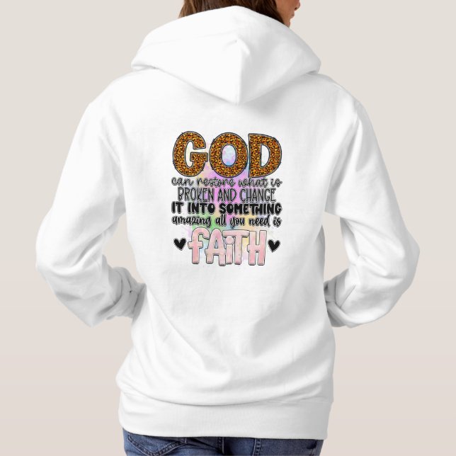 God Can Restore - Daughter Of The King Hoodie (Back)