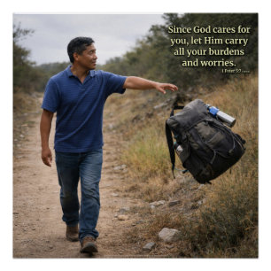 God cares for you poster
