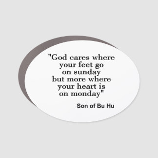 God cares more about love than religion car magnet