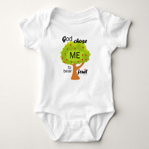 God chose ME! - Baby bodysuit Bible verse