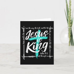 God Christ Jesus Is King John 14_6 Religious Chris Card