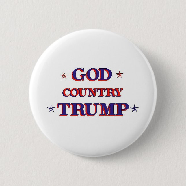 GOD COUNTRY TRUMP BUTTON (Front)