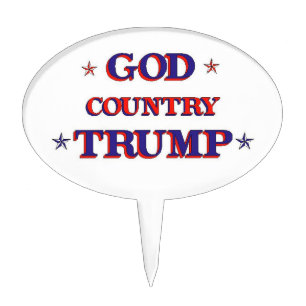 God Country Trump Cake Topper
