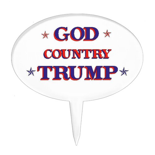 God Country Trump Cake Topper