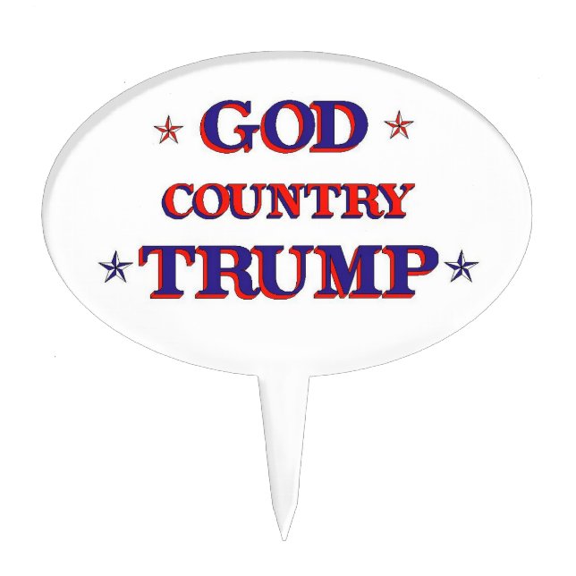 God Country Trump Cake Topper (Front)