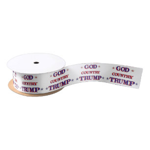 God Country Trump Satin Ribbon