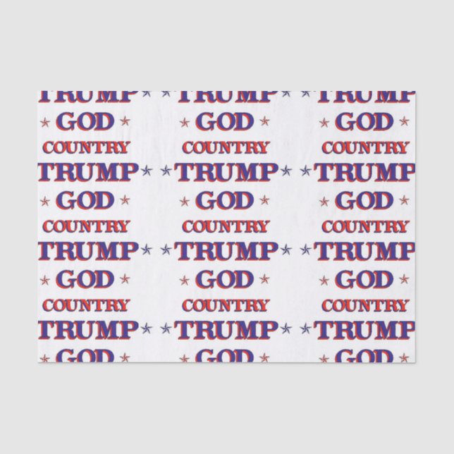God Country Trump Tissue Paper (Front)