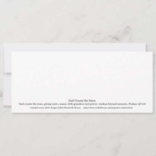 God Counts the Stars (Psalm 147) (Back)