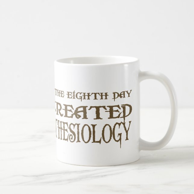 God Created Anesthesiology Coffee Mug (Right)