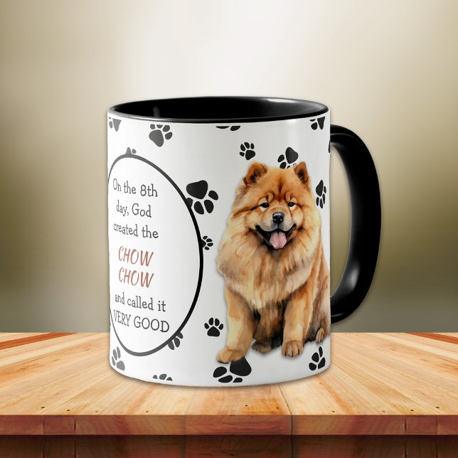 God Created ChowChow Dog Mug (Creator Uploaded)