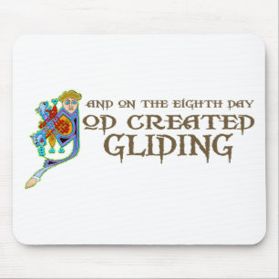 God Created Gliding Mouse Pad