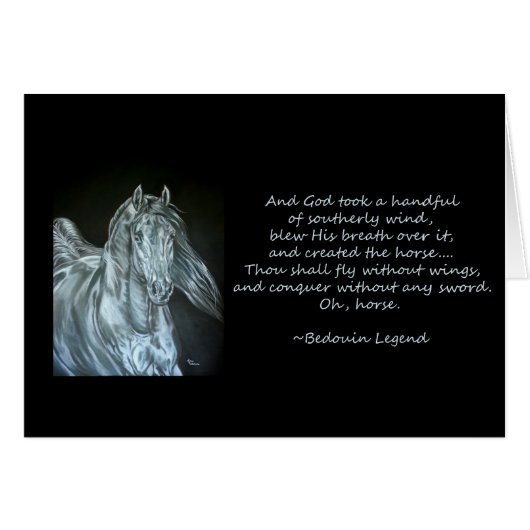 God Created Horse Cards (Front Horizontal)