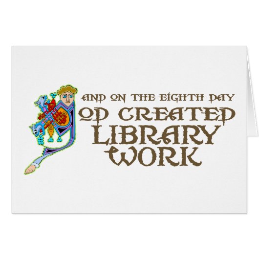 God Created Library Work Cards (Front Horizontal)