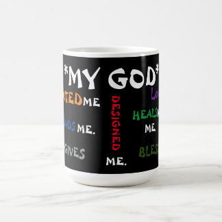** God Created Me**the Blk Collection Latte Mug