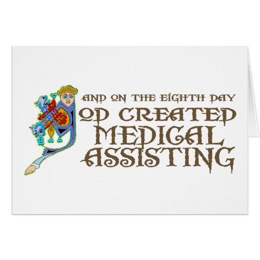 God Created Medical Assisting Cards (Front Horizontal)