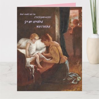 God Created Mothers: Heartwarming Card For Mom! by GrannysPlace at Zazzle