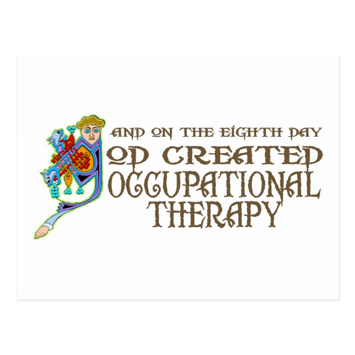 God Created Occupational Therapy Postcards
