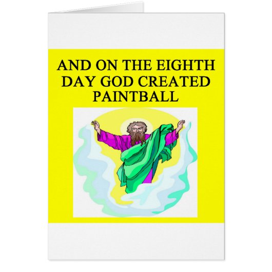 god created paintball cards (Front)