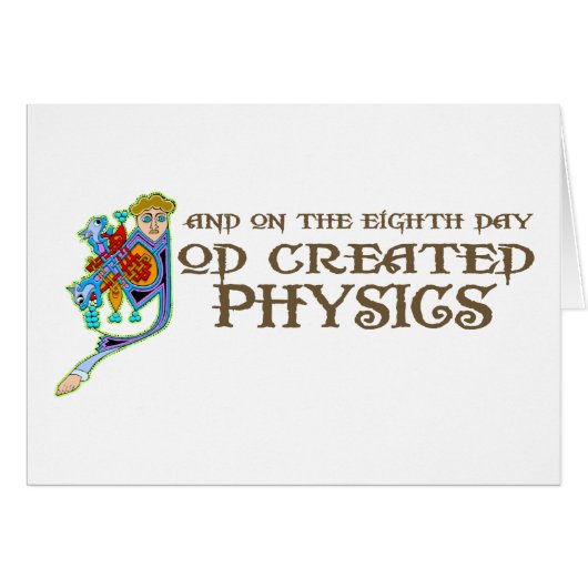 God Created Physics Cards (Front Horizontal)