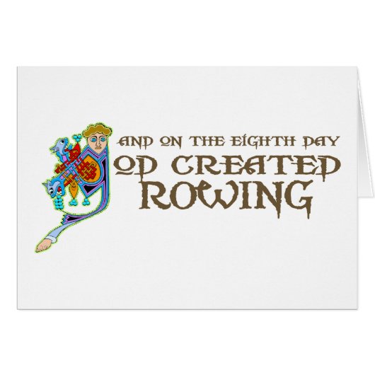 God Created Rowing Cards (Front Horizontal)