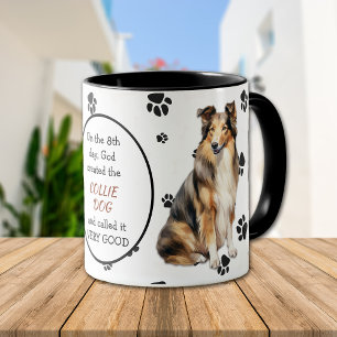 God Created the Collie Dog Mug