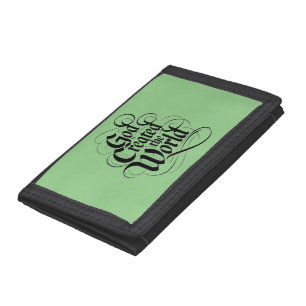 God Created the World Trifold Wallet