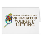 God Created Weight Lifting (Front Horizontal)