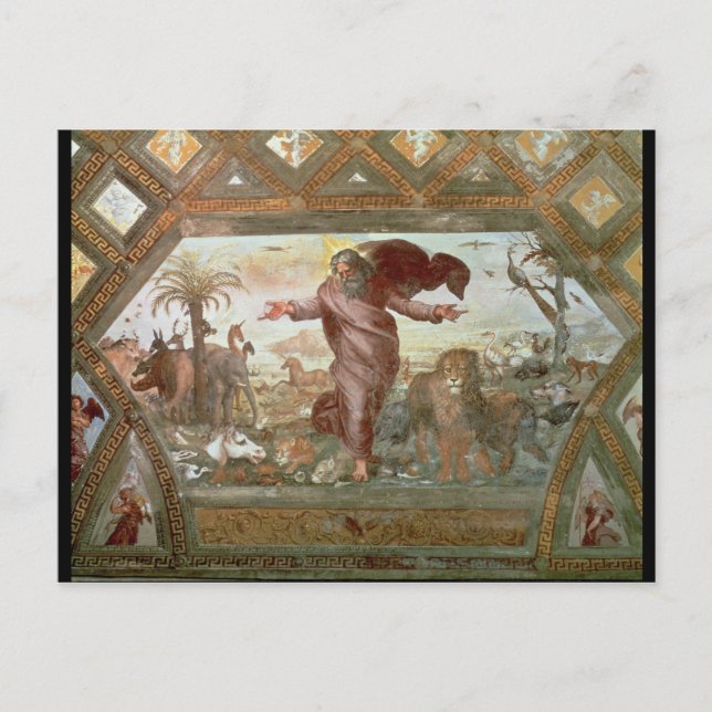 God Creating the Earth Postcard (Front)