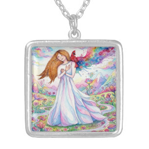 God Creation Silver Plated Necklace