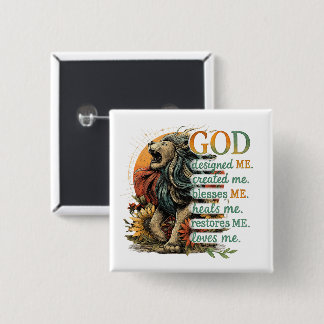 God Designed Me...  Button