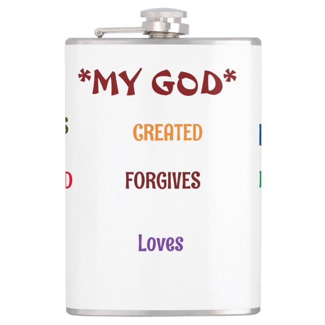 God Designed Me Collection  Flask (Front)