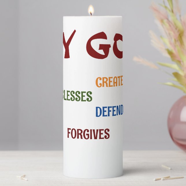 God Designed Me Collection  Pillar Candle (In Situ)