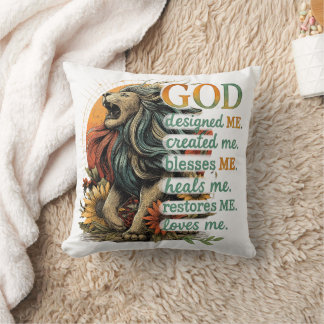 God Designed Me... Throw Pillow