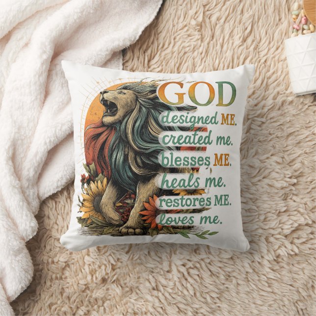 God Designed Me...  Throw Pillow (Blanket)