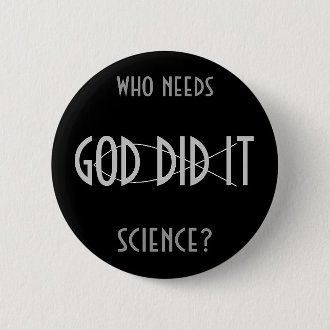 GOD DID IT button (design 2) (Front)