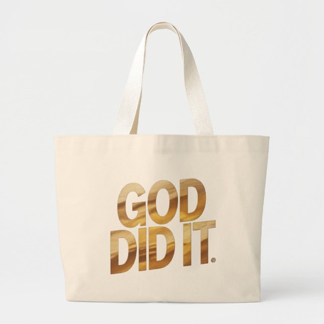 God Did It – Faith-Inspired Christian Tote Bag (Front)