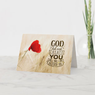 God did not Create You to Blend In Christian Quote Card