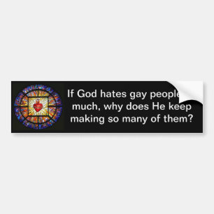 God Does Not Hate Bumpersticker. Bumper Sticker